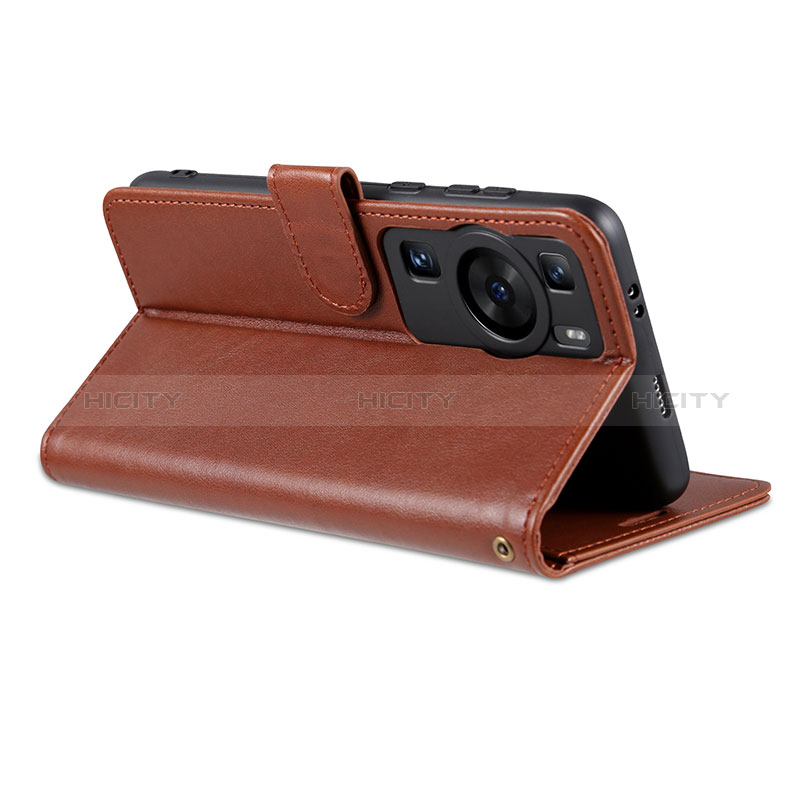 Custodia Portafoglio In Pelle Cover con Supporto YZ4 per Huawei P60 Pro