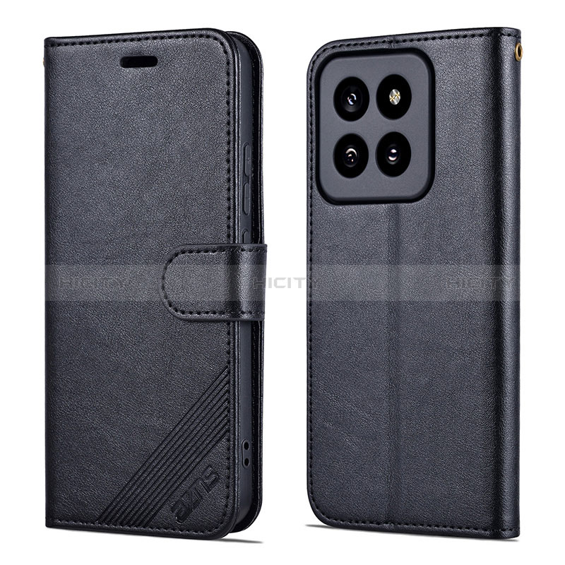 Custodia Portafoglio In Pelle Cover con Supporto YZ4 per Xiaomi Mi 14 5G Nero