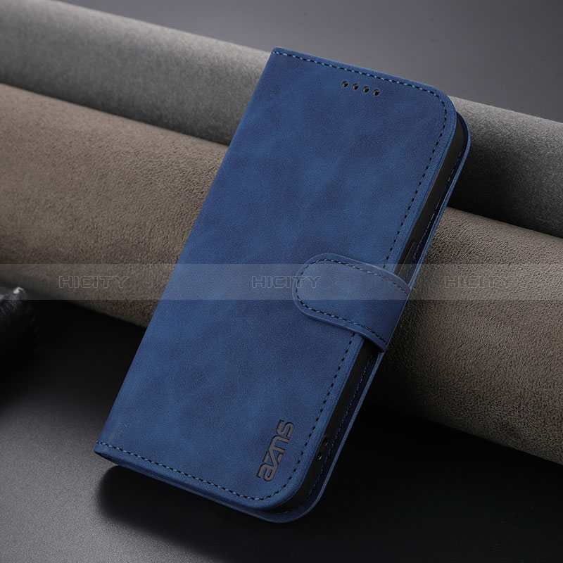 Custodia Portafoglio In Pelle Cover con Supporto YZ5 per Apple iPhone 14 Pro Blu