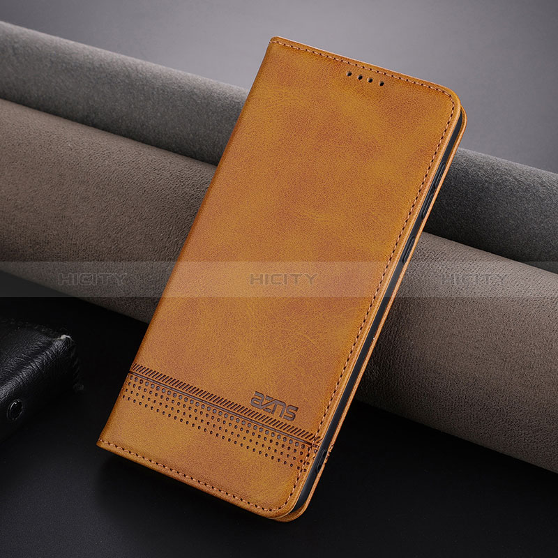 Custodia Portafoglio In Pelle Cover con Supporto YZ5 per Huawei Mate 60 Marrone Chiaro