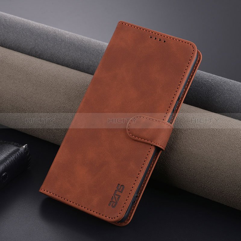 Custodia Portafoglio In Pelle Cover con Supporto YZ5 per Oppo A2 Pro 5G Marrone