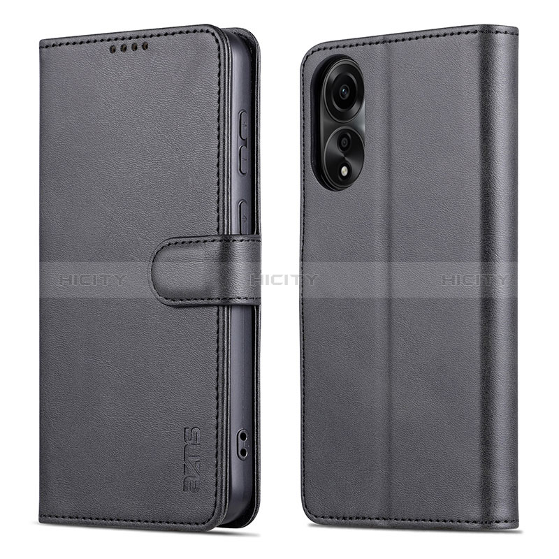 Custodia Portafoglio In Pelle Cover con Supporto YZ5 per Oppo A78 4G Nero