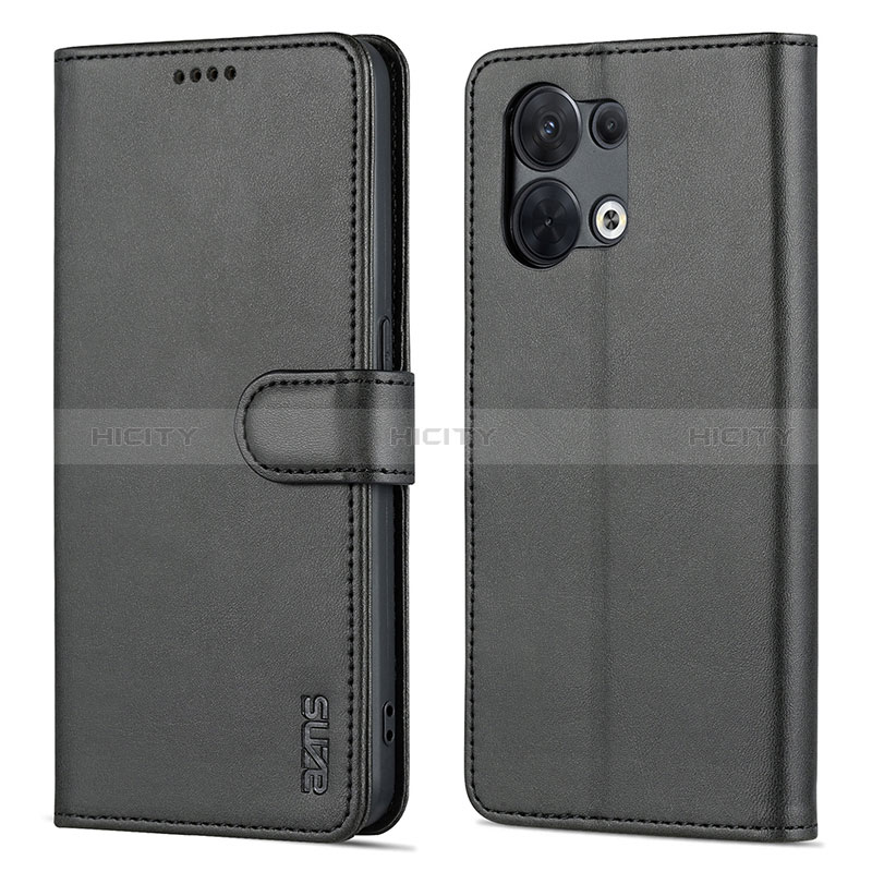 Custodia Portafoglio In Pelle Cover con Supporto YZ5 per Oppo Reno9 Pro 5G Nero