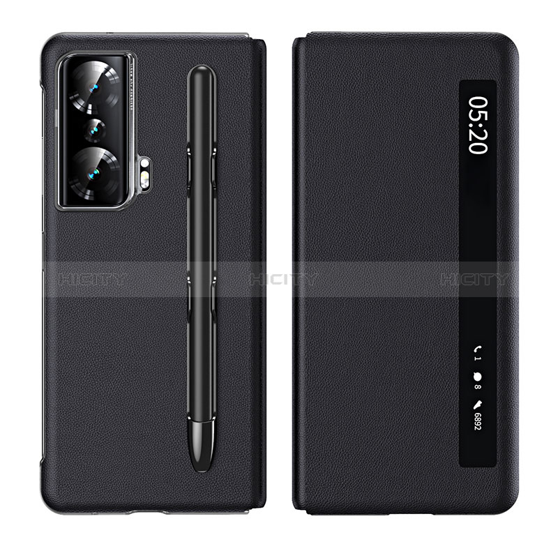 Custodia Portafoglio In Pelle Cover con Supporto ZL1 per Huawei Honor Magic Vs 5G Nero