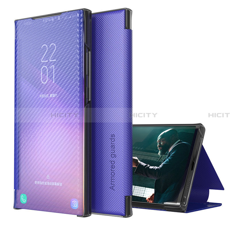 Custodia Portafoglio In Pelle Cover con Supporto ZL1 per Samsung Galaxy A02 Viola