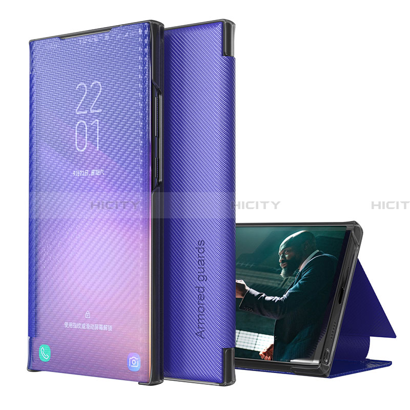 Custodia Portafoglio In Pelle Cover con Supporto ZL1 per Samsung Galaxy A32 5G Viola