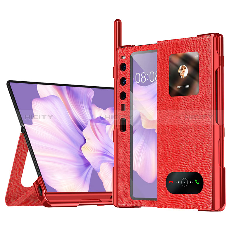 Custodia Portafoglio In Pelle Cover con Supporto ZL4 per Huawei Mate Xs 2