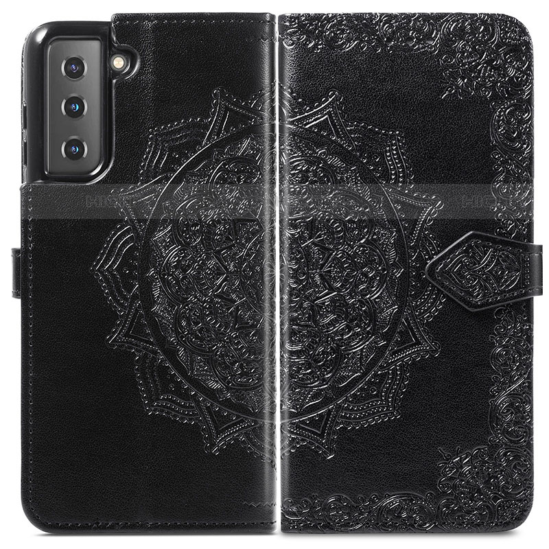 Custodia Portafoglio In Pelle Fantasia Modello Cover con Supporto A01D per Samsung Galaxy S21 Plus 5G