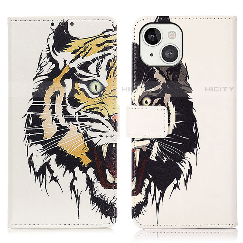 Custodia Portafoglio In Pelle Fantasia Modello Cover con Supporto A07 per Apple iPhone 14 Plus