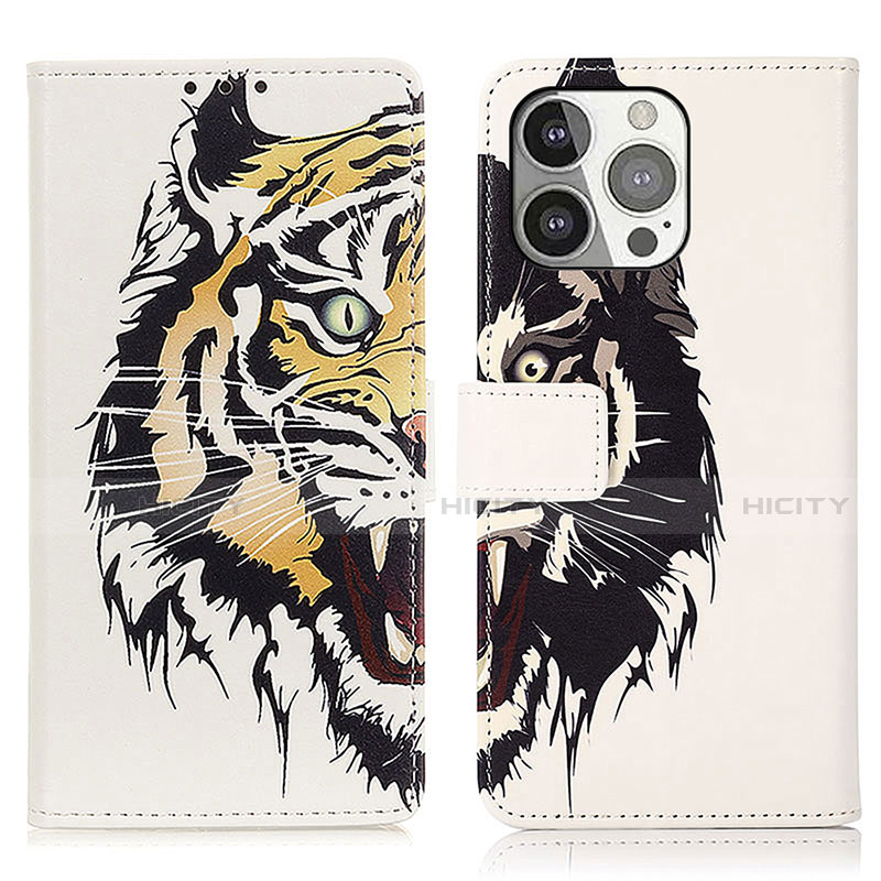 Custodia Portafoglio In Pelle Fantasia Modello Cover con Supporto A07 per Apple iPhone 14 Pro