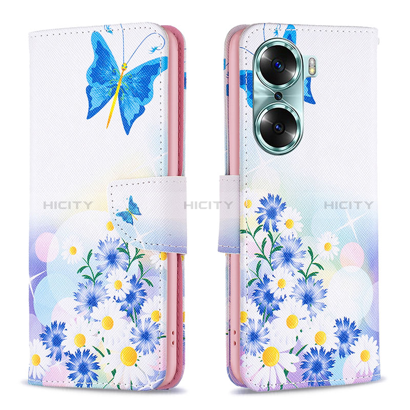 Custodia Portafoglio In Pelle Fantasia Modello Cover con Supporto B01F per Huawei Honor 60 Pro 5G