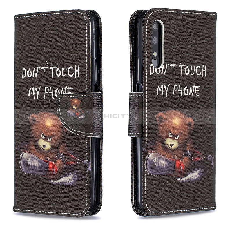 Custodia Portafoglio In Pelle Fantasia Modello Cover con Supporto B01F per Huawei Honor 9X