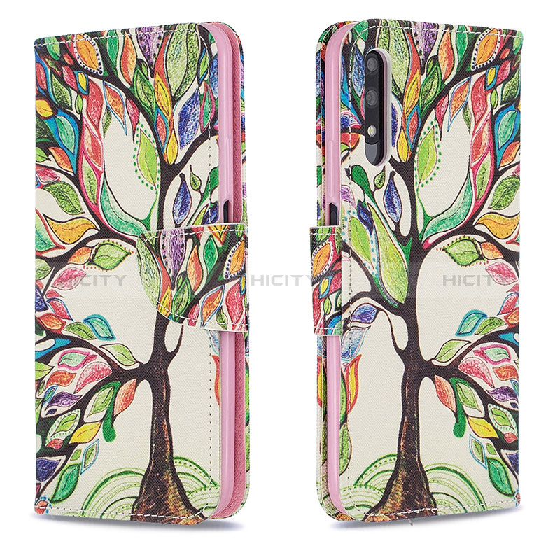 Custodia Portafoglio In Pelle Fantasia Modello Cover con Supporto B01F per Huawei Honor 9X