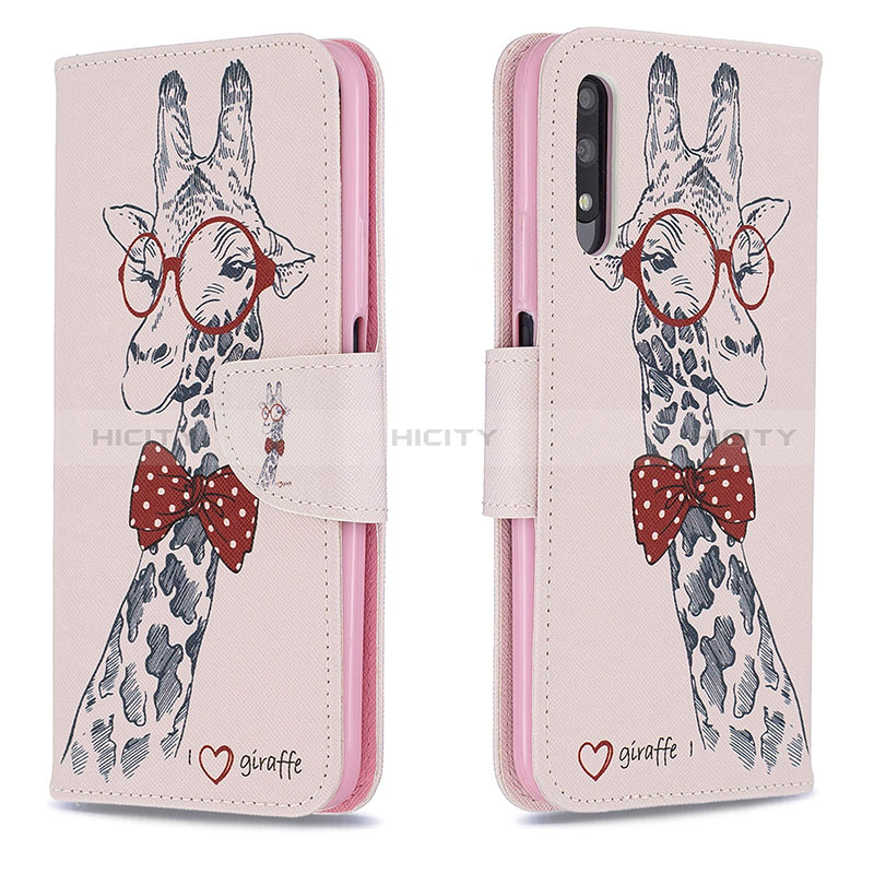 Custodia Portafoglio In Pelle Fantasia Modello Cover con Supporto B01F per Huawei P Smart Z (2019)