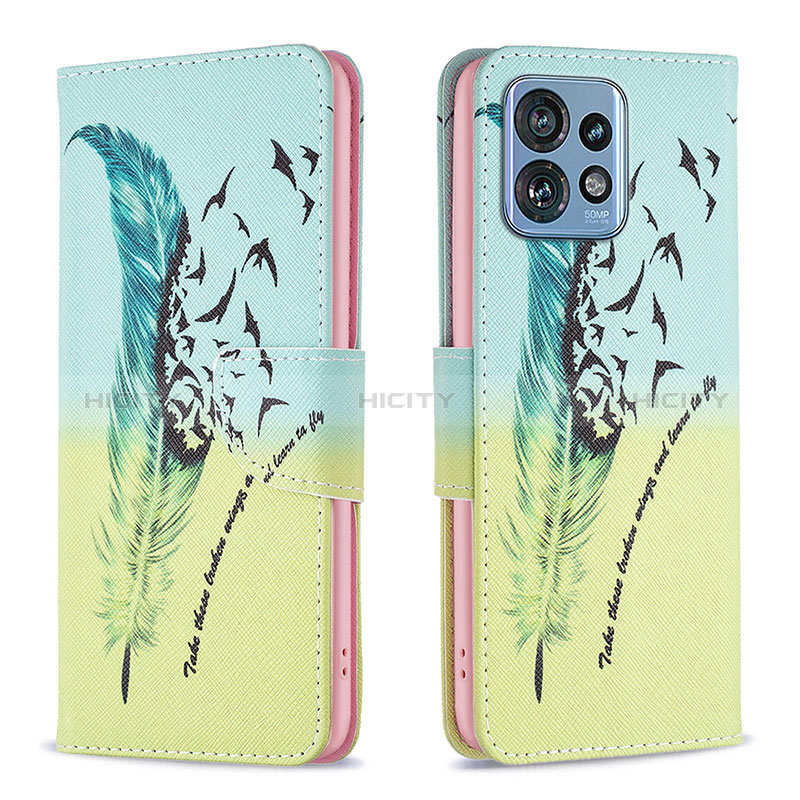 Custodia Portafoglio In Pelle Fantasia Modello Cover con Supporto B01F per Motorola Moto Edge 40 Pro 5G