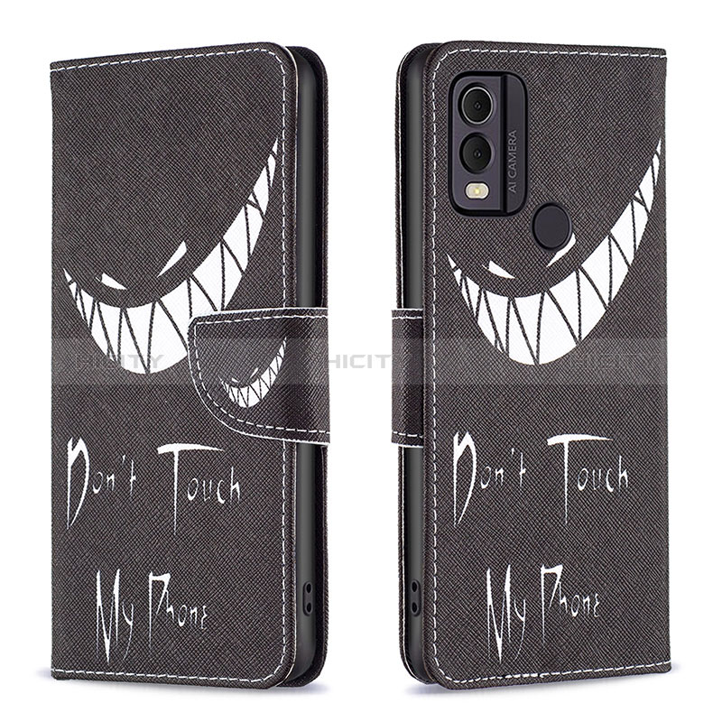 Custodia Portafoglio In Pelle Fantasia Modello Cover con Supporto B01F per Nokia C22