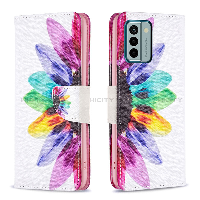 Custodia Portafoglio In Pelle Fantasia Modello Cover con Supporto B01F per Nokia G22