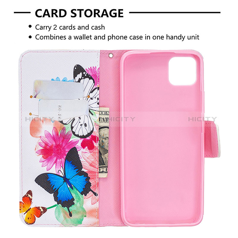 Custodia Portafoglio In Pelle Fantasia Modello Cover con Supporto B01F per Realme C11 (2021)