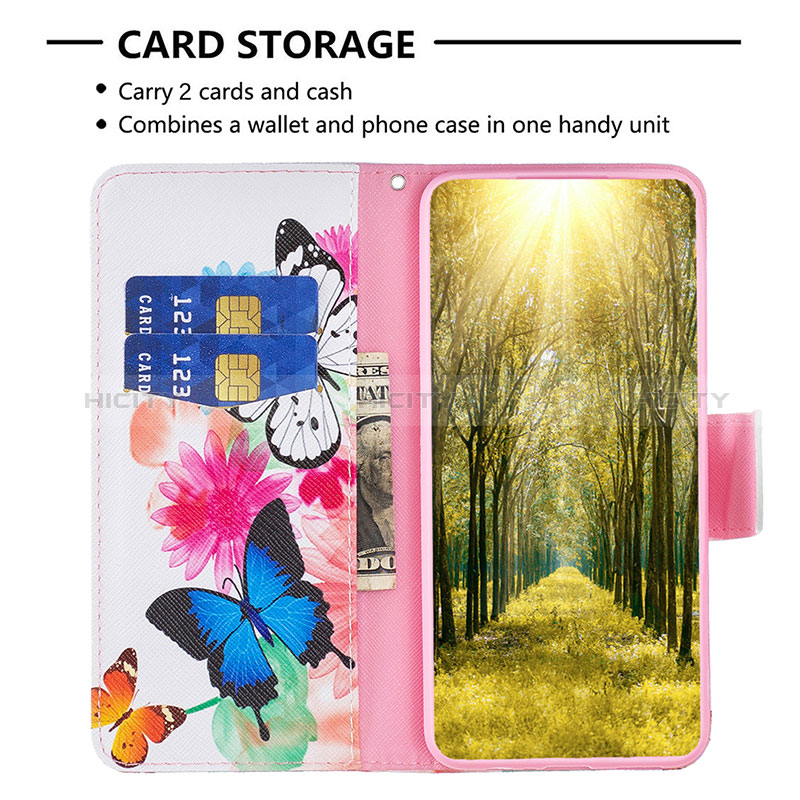 Custodia Portafoglio In Pelle Fantasia Modello Cover con Supporto B01F per Realme C33 (2023)