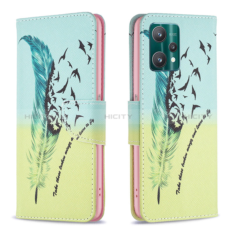 Custodia Portafoglio In Pelle Fantasia Modello Cover con Supporto B01F per Realme Q5 5G