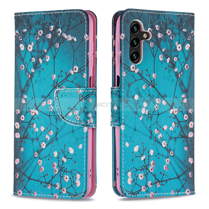 Custodia Portafoglio In Pelle Fantasia Modello Cover con Supporto B01F per Samsung Galaxy A04s