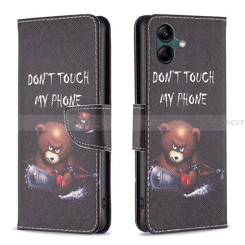 Custodia Portafoglio In Pelle Fantasia Modello Cover con Supporto B01F per Samsung Galaxy A05