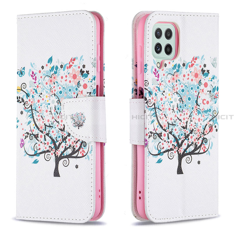 Custodia Portafoglio In Pelle Fantasia Modello Cover con Supporto B01F per Samsung Galaxy A22 4G