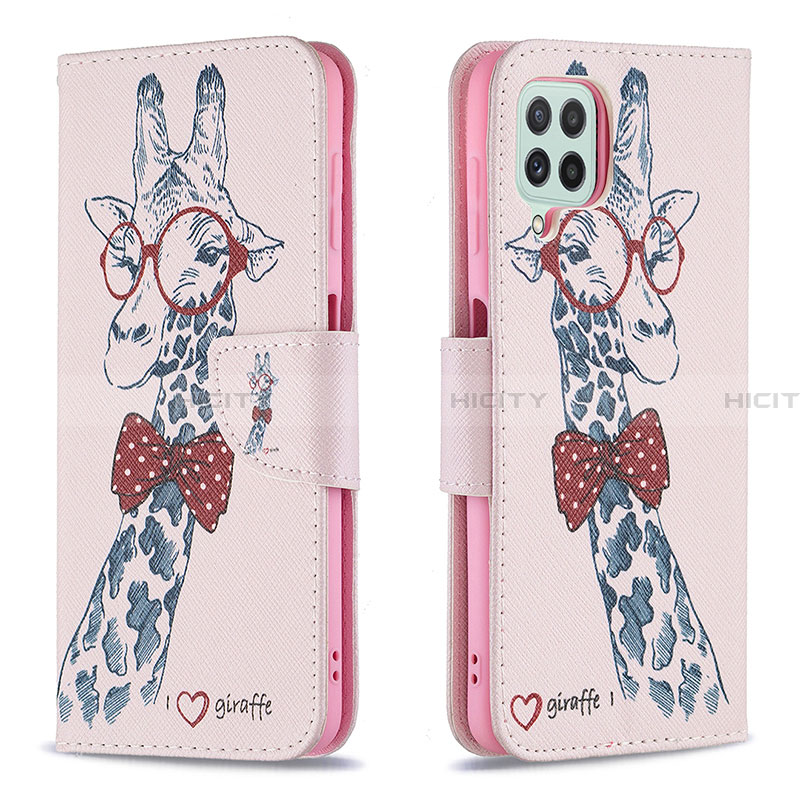 Custodia Portafoglio In Pelle Fantasia Modello Cover con Supporto B01F per Samsung Galaxy A22 4G