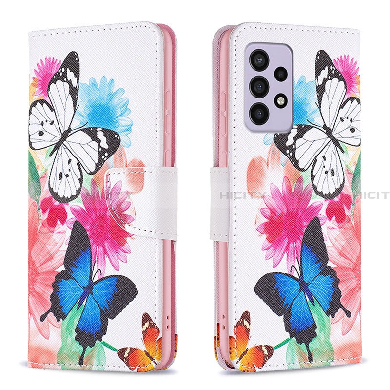 Custodia Portafoglio In Pelle Fantasia Modello Cover con Supporto B01F per Samsung Galaxy A33 5G