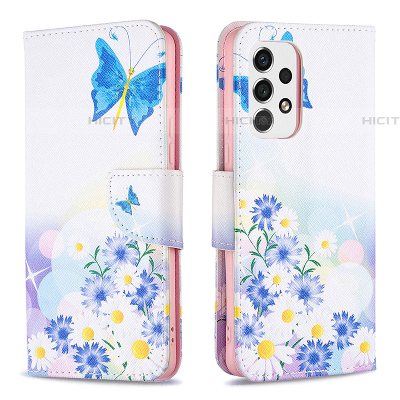 Custodia Portafoglio In Pelle Fantasia Modello Cover con Supporto B01F per Samsung Galaxy A53 5G