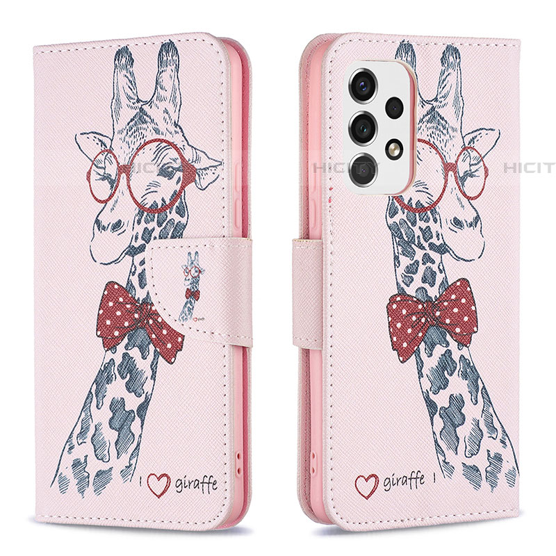 Custodia Portafoglio In Pelle Fantasia Modello Cover con Supporto B01F per Samsung Galaxy A53 5G