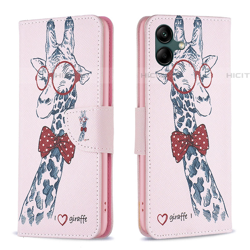 Custodia Portafoglio In Pelle Fantasia Modello Cover con Supporto B01F per Samsung Galaxy F04