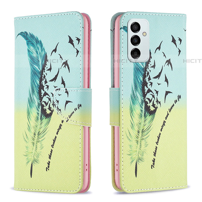 Custodia Portafoglio In Pelle Fantasia Modello Cover con Supporto B01F per Samsung Galaxy F23 5G