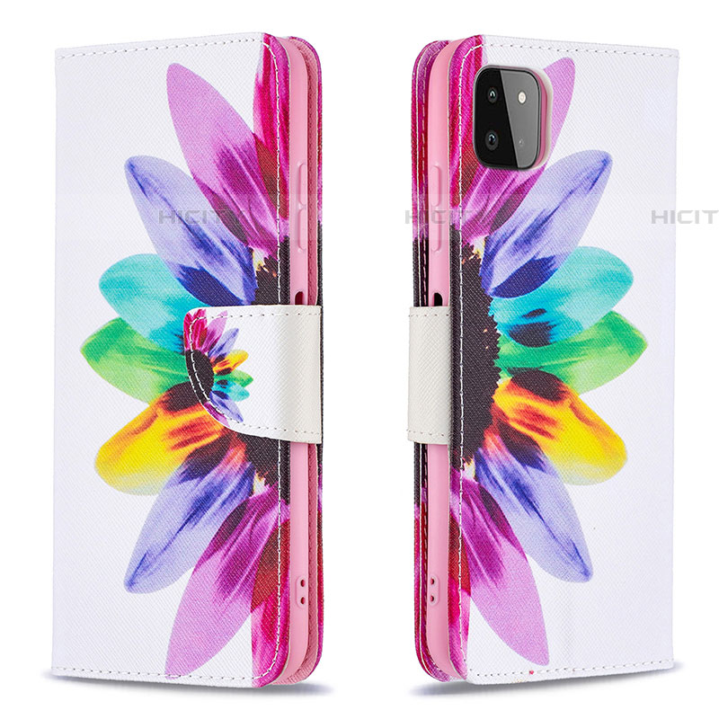 Custodia Portafoglio In Pelle Fantasia Modello Cover con Supporto B01F per Samsung Galaxy F42 5G