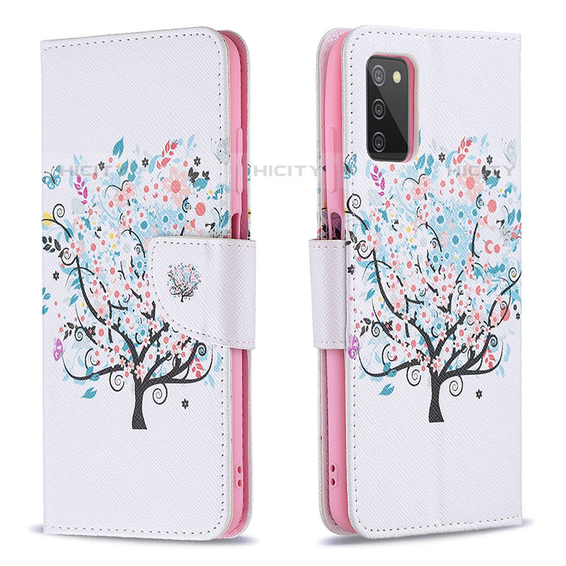 Custodia Portafoglio In Pelle Fantasia Modello Cover con Supporto B01F per Samsung Galaxy M02s