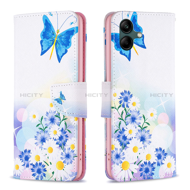 Custodia Portafoglio In Pelle Fantasia Modello Cover con Supporto B01F per Samsung Galaxy M04