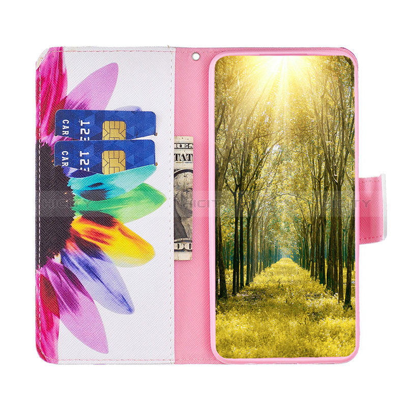 Custodia Portafoglio In Pelle Fantasia Modello Cover con Supporto B01F per Samsung Galaxy M04