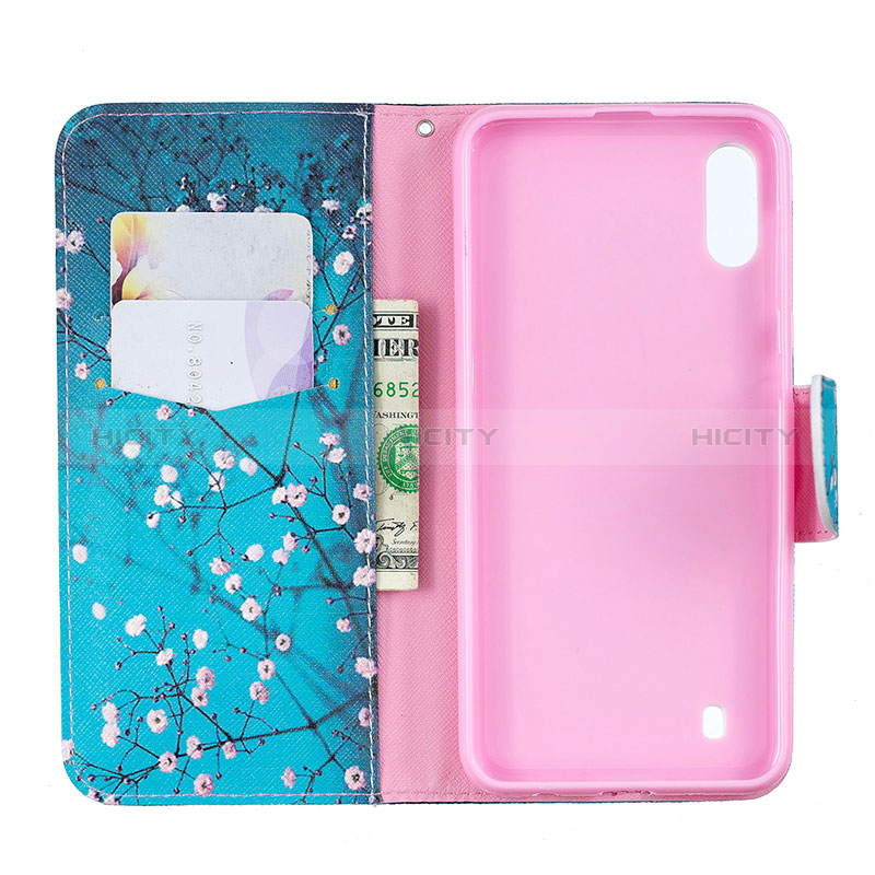 Custodia Portafoglio In Pelle Fantasia Modello Cover con Supporto B01F per Samsung Galaxy M10