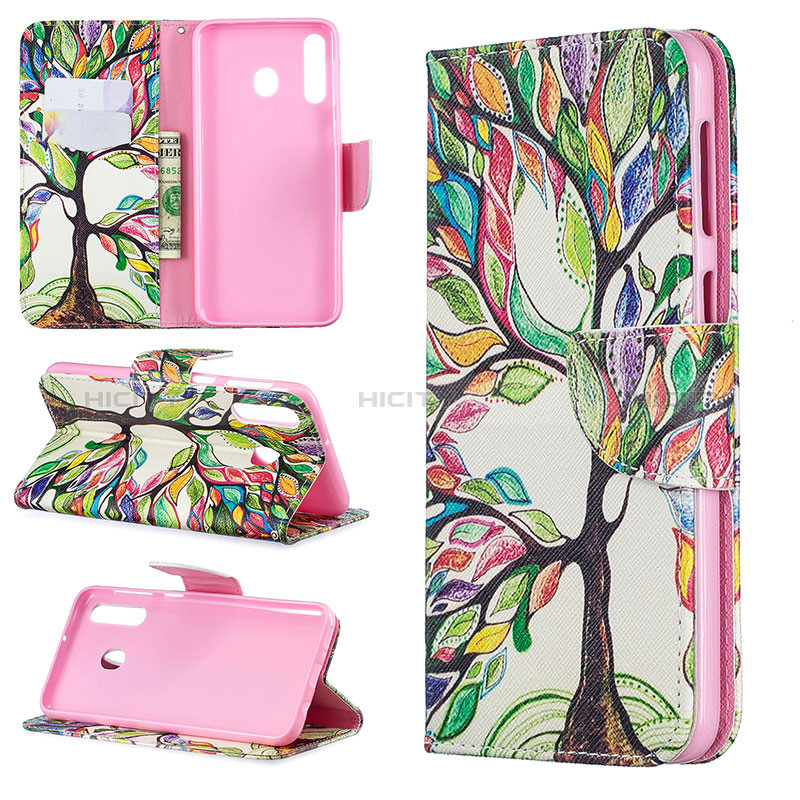 Custodia Portafoglio In Pelle Fantasia Modello Cover con Supporto B01F per Samsung Galaxy M30