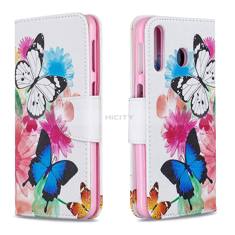 Custodia Portafoglio In Pelle Fantasia Modello Cover con Supporto B01F per Samsung Galaxy M30