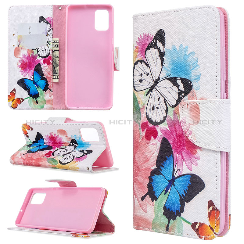 Custodia Portafoglio In Pelle Fantasia Modello Cover con Supporto B01F per Samsung Galaxy M40S