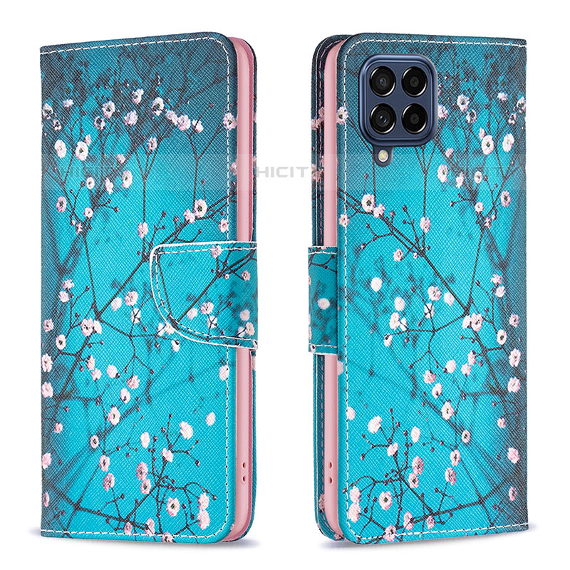 Custodia Portafoglio In Pelle Fantasia Modello Cover con Supporto B01F per Samsung Galaxy M53 5G