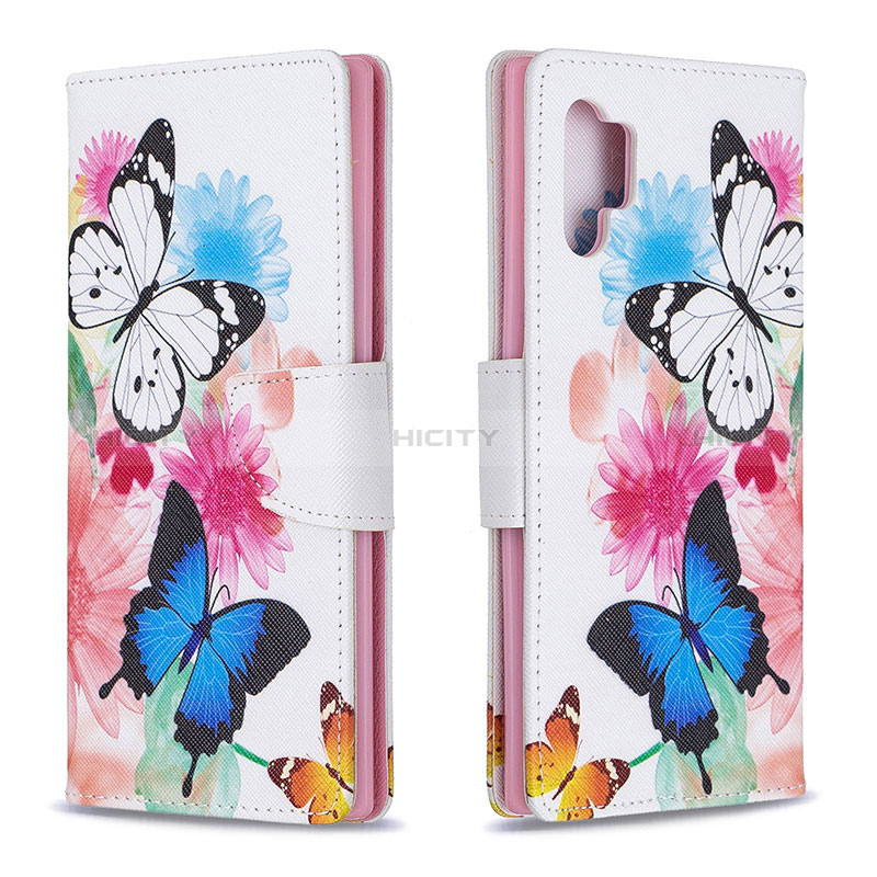 Custodia Portafoglio In Pelle Fantasia Modello Cover con Supporto B01F per Samsung Galaxy Note 10 Plus 5G Colorato