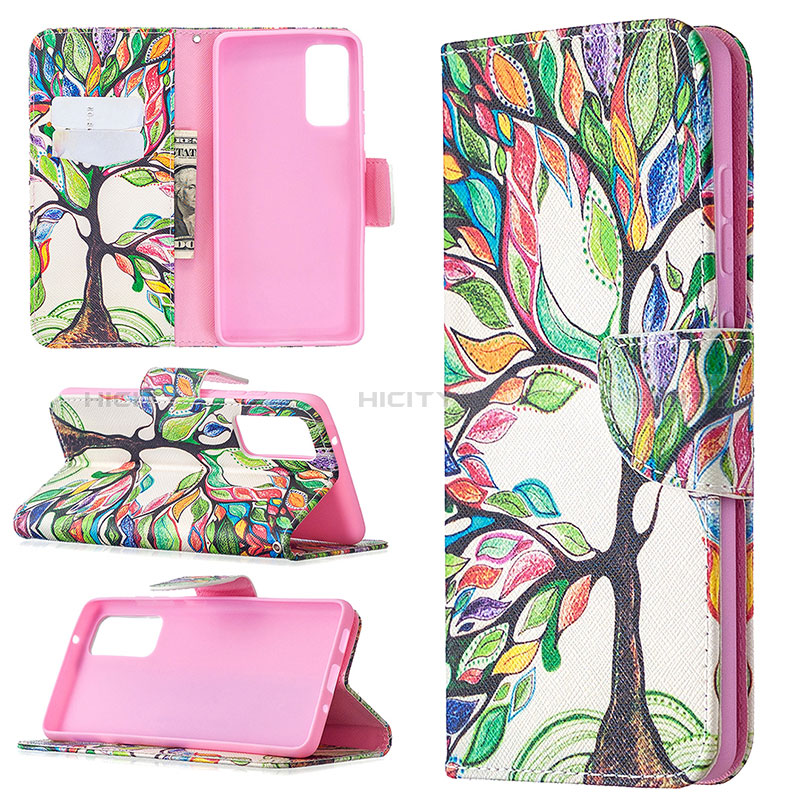 Custodia Portafoglio In Pelle Fantasia Modello Cover con Supporto B01F per Samsung Galaxy S20 FE 4G