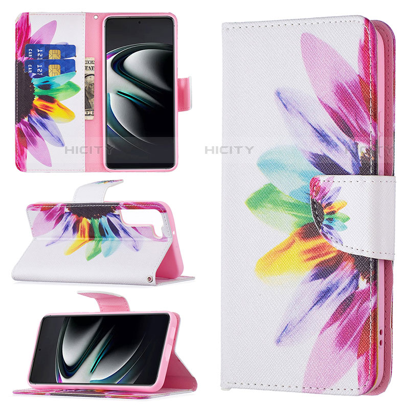 Custodia Portafoglio In Pelle Fantasia Modello Cover con Supporto B01F per Samsung Galaxy S21 Plus 5G