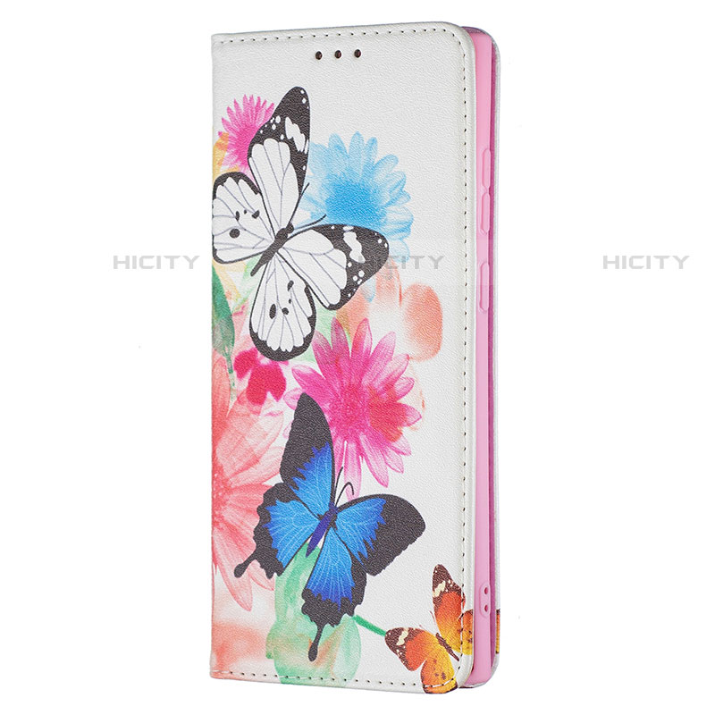 Custodia Portafoglio In Pelle Fantasia Modello Cover con Supporto B01F per Samsung Galaxy S21 Ultra 5G Rosa Caldo