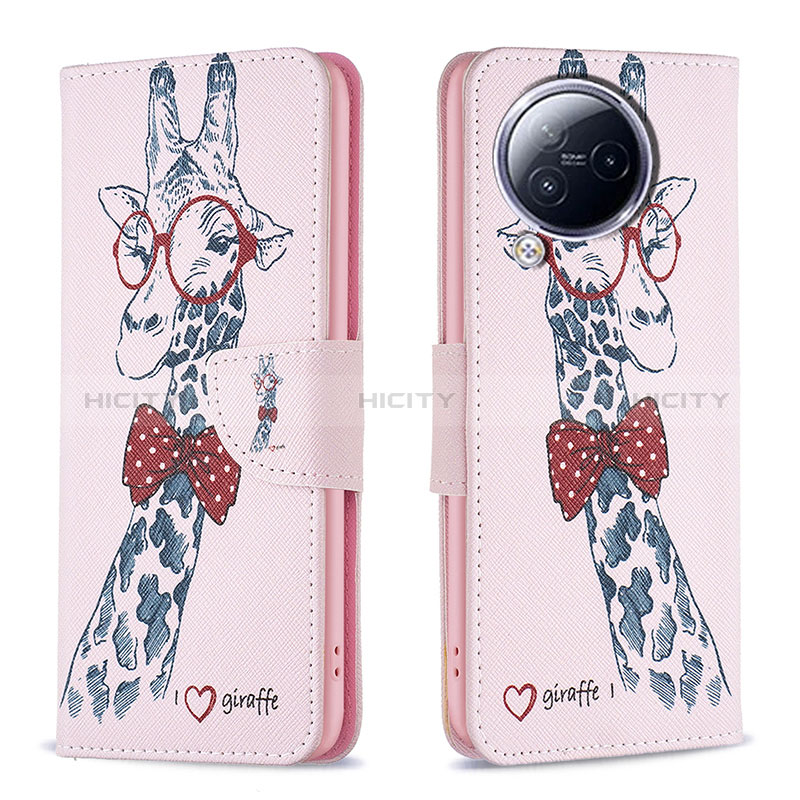 Custodia Portafoglio In Pelle Fantasia Modello Cover con Supporto B01F per Xiaomi Civi 3 5G