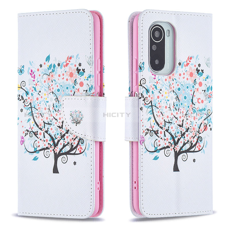 Custodia Portafoglio In Pelle Fantasia Modello Cover con Supporto B01F per Xiaomi Mi 11i 5G