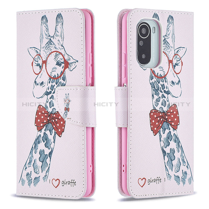 Custodia Portafoglio In Pelle Fantasia Modello Cover con Supporto B01F per Xiaomi Mi 11X Pro 5G