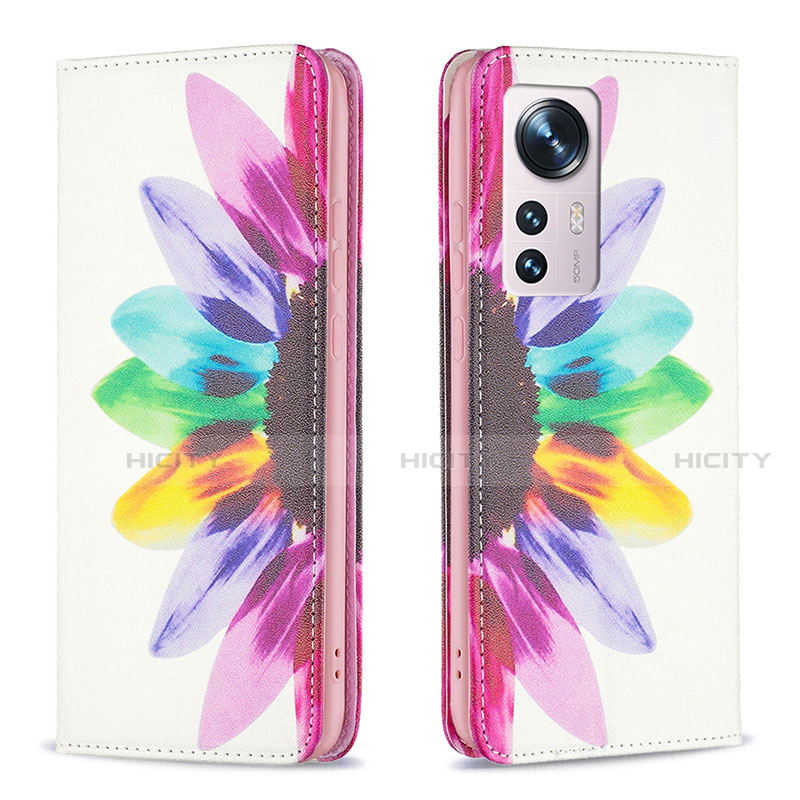 Custodia Portafoglio In Pelle Fantasia Modello Cover con Supporto B01F per Xiaomi Mi 12 5G